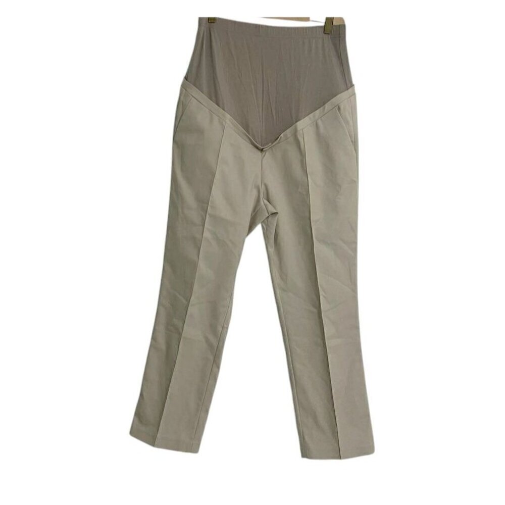 NEW Seraphine Size 14 Maternity Dress Pants Cressida Taupe Career Office - Picture 2 of 12